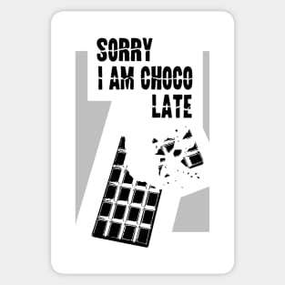 Chocolate lover funny quote Sticker